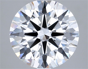 Picture of Lab Grown Diamond 3.04 Carats, Round with Ideal Cut, D Color, IF Clarity and Certified by IGI