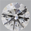 Lab Grown Diamond 3.58 Carats, Round with Ideal Cut, F Color, VS1 Clarity and Certified by IGI