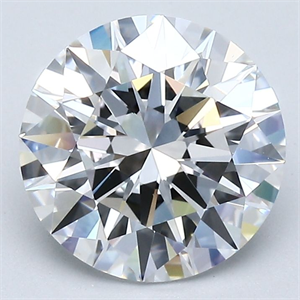 Picture of Natural Diamond 2.54 Carats, Round with Excellent Cut, D Color, VS2 Clarity and Certified by GIA