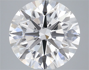 Picture of Lab Grown Diamond 3.55 Carats, Round with Ideal Cut, D Color, VS1 Clarity and Certified by IGI
