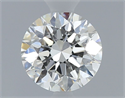 Natural Diamond 0.50 Carats, Round with Excellent Cut, H Color, VVS1 Clarity and Certified by GIA