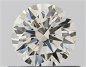Diamante Natural 0.61 quilates, Redondo , Color J, claridad VVS1 y certificado IGI