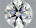 Natural Diamond 0.70 Carats, Round with Excellent Cut, G Color, SI2 Clarity and Certified by GIA