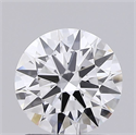 Lab Grown Diamond 1.51 Carats, Round with Ideal Cut, D Color, VVS2 Clarity and Certified by IGI