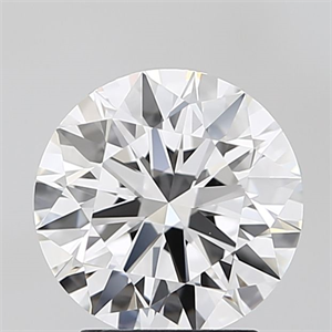 Picture of Lab Grown Diamond 2.73 Carats, Round with Ideal Cut, D Color, IF Clarity and Certified by IGI
