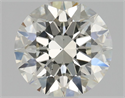 Natural Diamond 0.81 Carats, Round with Excellent Cut, K Color, SI1 Clarity and Certified by GIA