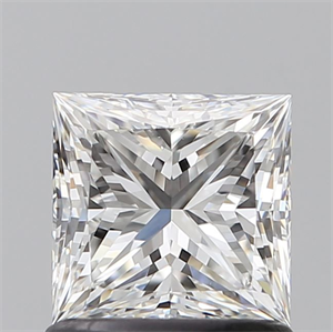 Picture of Natural Diamond 1.00 Carats, Princess with  Cut, E Color, VS1 Clarity and Certified by GIA