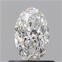 Natural Diamond 0.52 Carats, Oval with  Cut, E Color, VS1 Clarity and Certified by GIA
