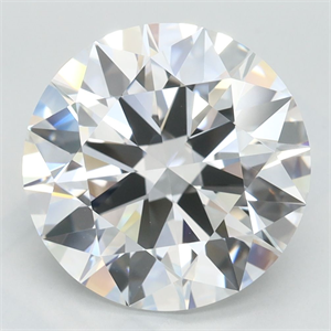 Picture of Lab Grown Diamond 4.00 Carats, Round with Excellent Cut, D Color, VVS1 Clarity and Certified by GIA