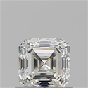 Natural Diamond 0.72 Carats, Asscher with  Cut, H Color, VVS1 Clarity and Certified by GIA