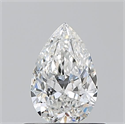 Natural Diamond 0.55 Carats, Pear with  Cut, F Color, VVS1 Clarity and Certified by GIA