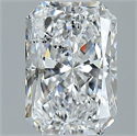 Natural Diamond 1.70 Carats, Radiant with  Cut, D Color, I1 Clarity and Certified by GIA
