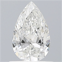Natural Diamond 0.56 Carats, Pear with  Cut, F Color, SI2 Clarity and Certified by GIA