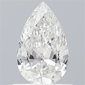 Picture of Natural Diamond 0.56 Carats, Pear with  Cut, F Color, SI2 Clarity and Certified by GIA