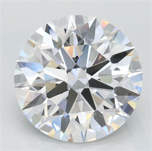 Picture of Lab Grown Diamond 3.20 Carats, Round with Excellent Cut, D Color, FL Clarity and Certified by GIA