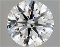 Natural Diamond 1.02 Carats, Round with Excellent Cut, E Color, VVS1 Clarity and Certified by GIA