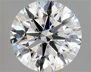 Picture of Natural Diamond 1.02 Carats, Round with Excellent Cut, E Color, VVS1 Clarity and Certified by GIA