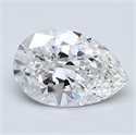 Diamante Natural 3.04 quilates, De pera , Color E, claridad VS1 y certificado GIA