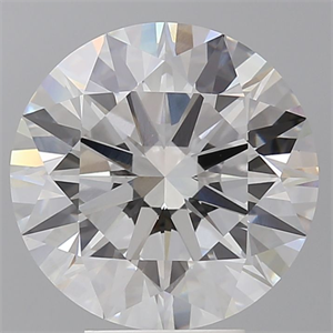 Picture of Lab Grown Diamond 5.60 Carats, Round with Ideal Cut, E Color, VVS2 Clarity and Certified by IGI