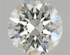 Picture of Natural Diamond 0.70 Carats, Round with Excellent Cut, K Color, SI1 Clarity and Certified by GIA