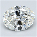Diamante Natural 5.01 quilates, Ovalado , Color H, claridad VS1 y certificado GIA