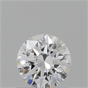 Diamante Natural 0.65 quilates, Redondo , Color E, claridad IF y certificado GIA