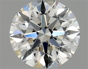 Picture of Natural Diamond 0.51 Carats, Round with Excellent Cut, H Color, VS1 Clarity and Certified by GIA
