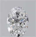 Natural Diamond 0.58 Carats, Oval with  Cut, E Color, VS2 Clarity and Certified by GIA