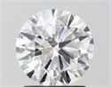 Lab Grown Diamond 1.50 Carats, Round with Excellent Cut, D Color, VVS2 Clarity and Certified by IGI