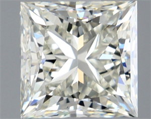 Picture of Natural Diamond 1.02 Carats, Princess with  Cut, L Color, VVS2 Clarity and Certified by GIA