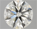Natural Diamond 0.90 Carats, Round with Very Good Cut, K Color, VVS1 Clarity and Certified by IGI