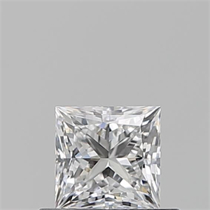 Picture of Natural Diamond 0.50 Carats, Princess with  Cut, D Color, VS2 Clarity and Certified by GIA