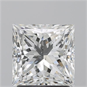 Natural Diamond 2.01 Carats, Princess with  Cut, H Color, SI2 Clarity and Certified by GIA