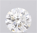 Lab Grown Diamond 2.06 Carats, Round with Ideal Cut, F Color, VVS2 Clarity and Certified by IGI