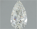 Natural Diamond 0.37 Carats, Pear with  Cut, I Color, VVS1 Clarity and Certified by GIA