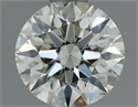 Natural Diamond 0.70 Carats, Round with Excellent Cut, M Color, VS2 Clarity and Certified by GIA