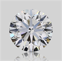 Natural Diamond 0.72 Carats, Round with Very Good Cut, D Color, SI1 Clarity and Certified by GIA