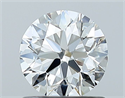 Natural Diamond 0.90 Carats, Round with Excellent Cut, H Color, VS2 Clarity and Certified by GIA