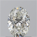 Diamante Natural 0.72 quilates, Ovalado , Color I, claridad IF y certificado GIA
