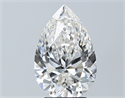 Natural Diamond 3.33 Carats, Pear with  Cut, H Color, IF Clarity and Certified by GIA