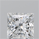 Natural Diamond 1.02 Carats, Princess with  Cut, E Color, SI1 Clarity and Certified by GIA