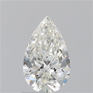 Picture of Natural Diamond 1.07 Carats, Pear with  Cut, I Color, VVS2 Clarity and Certified by GIA