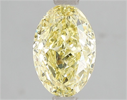 Picture of Lab Grown Diamond 1.99 Carats, Oval with  Cut, Fancy Intense Yellow Color, VS2 Clarity and Certified by IGI