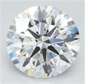 Lab Grown Diamond 2.95 Carats, Round with Ideal Cut, D Color, IF Clarity and Certified by IGI