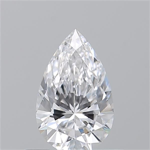 Picture of Natural Diamond 0.50 Carats, Pear with  Cut, D Color, VS2 Clarity and Certified by GIA