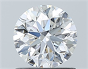 Natural Diamond 0.80 Carats, Round with Excellent Cut, E Color, SI1 Clarity and Certified by GIA