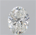 Natural Diamond 1.20 Carats, Oval with  Cut, G Color, SI2 Clarity and Certified by GIA