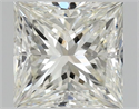 Natural Diamond 1.01 Carats, Princess with  Cut, J Color, VS1 Clarity and Certified by GIA