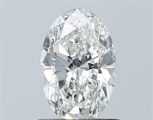 Picture of Natural Diamond 0.90 Carats, Oval with  Cut, G Color, SI2 Clarity and Certified by GIA