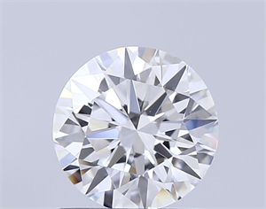 Picture of Lab Grown Diamond 1.01 Carats, Round with Excellent Cut, D Color, VVS2 Clarity and Certified by IGI